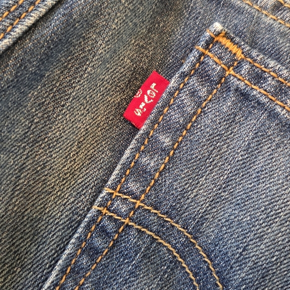 Levi's Ultra Low Rise 522 Bootcut Flare Denim Blue Jeans VTG Wide Leg Y2K HTF - Picture 5 of 16